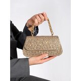 Shelvt Golden small sequin handbag with a golden handle | Shoptok.si