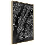  Poster - City Map: New York (Dark) 30x45 Cijene