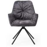 Livetastic Naslanjač Vintage, Črna, Vrtljiv | Shoptok.si
