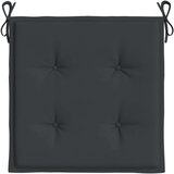 vidaXL Blazine za vrtne stole 6 kosov črne 50x50x3 cm blago | Shoptok.si