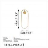Opviq Can 13557 Zidna lampa, zlatna | Eponuda.ba