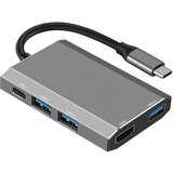 INF 5-v-1 adapter tipa c s priključki hdmi, usb 3.0 in usb-c pd, (21778801) | Shoptok.si