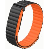 INF Magnetni silikonski pašček za Google Fitbit Air, siv-oranžen Black Orange, (5000505968) Cene