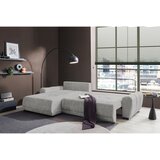 Livetastic KOTNA GARNITURA S POSTELJNO F, srebrne barve tekstil | Shoptok.si