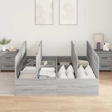 Krevet s ladicama Siva Sonoma 140 x 200 cm Konstruirano drvo | Eponuda.ba