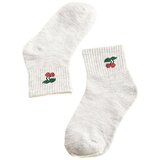 TRENDI children's socks light gray cherry Cene