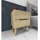 Hanah home Noćni ormarić krem | Eponuda.ba