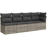 vidaXL 7-dijelni set vrtnih sofa sivi od poliratana | shoptok.hr