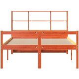  Krevet s regalom za knjige bez madraca 140x200 cm masivno drvo | shoptok.hr