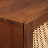 vidaXL Omare in policami za shranjevanje medijev s predalom s polico s shranjevanjem z vrati Rjava | Shoptok.si