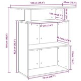  Recepcijski stol Artisan hrast 100x40x104 cm izrađeno drvo | shoptok.hr
