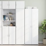 vidaXL Uski ormarić za pohranu bijeli 40x42,5x225 cm konstruirano drvo Cijene