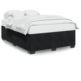 Furnova Posteljni okvir brez vzmetnice črn 140x200 cm žamet, (21936984) | Shoptok.si