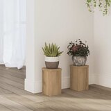  Stalci za biljke 2 kom boja hrasta 10x10x18 cm drveni | shoptok.hr