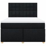 Krevet s oprugama i madracem crni 140x200 cm od tkanine | shoptok.hr