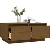  Klubska mizica medeno rjava 80x50x35 cm trdna borovina, (20712444) | Shoptok.si