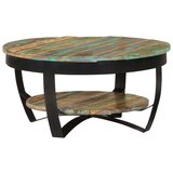  Klubska mizica iz trdnega predelanega lesa 65x32 cm, (20625690) | Shoptok.si