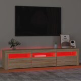 TV ormarić s LED svjetlima boja hrasta sonome 180 x 35 x 40 cm | shoptok.hr