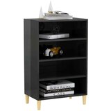  Komoda visok sijaj siva 57x35x90 cm iverna plošča, (20656411) | Shoptok.si