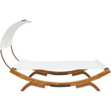 Vanjski Zunanja postelja s streho 165x203x126 cm trden les krem, (20764807) | Shoptok.si