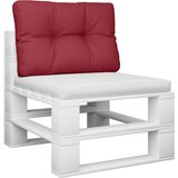  Jastuk za palete boja vina 60 x 40 x 12 cm od tkanine | shoptok.hr