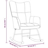  Gugalni stol rjav žamet, (20702346) | Shoptok.si