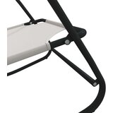  Gugalni ležalnik krem jeklo in tekstil, (20661224) | Shoptok.si