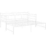  Izvlečni posteljni okvir bel iz kovine 90x200 cm, (20606337) | Shoptok.si