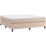  Box spring posteljni okvir kapučino 160x200 cm umetno usnje, (20788574) | Shoptok.si