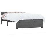 Za krevet sivi masivno drvo 75x190 cm 2FT6 jednokrevetni | shoptok.hr