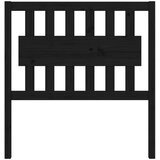  Posteljno vzglavje črno 95,5x4x100 cm trdna borovina, (20684694) | Shoptok.si