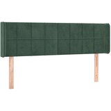  Uzglavlje tamnozeleno 147x16x78/88 cm baršunasto | shoptok.hr