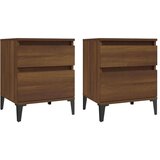  Nočna omarica 2 kosa Rjav hrast 40x35x50 cm, (20716340) | Shoptok.si