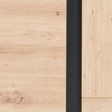 Mömax Široka Komoda Nature, Barva Hrasta, Črna | Shoptok.si