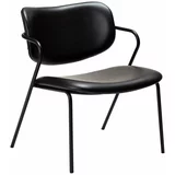 DAN-FORM Denmark Crna fotelja od imitacije kože Zed -