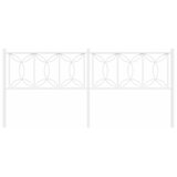  Metalno zamjensko uzglavlje bijelo 200 cm | shoptok.hr