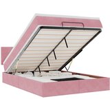 vidaXL Otomanska postelja z vzmetnico roza 140x190 cm žamet, (22053777) | Shoptok.si