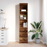 vidaXL Visoka omara starinski les 37,5x35x180 cm inženirski les | Shoptok.si