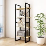  The Living Store Knjižna omara 4-nadstropna 60x30x140 cm trdna borovina - Knjižna Omara, (21431273) Cene