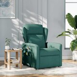 Maison Chic masažni naslanjač - Relax naslanjač temno zeleno blago, (22134360) | Shoptok.si