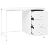 vidaXL Industrijski radni stol s ladicama bijeli 105x52x75 cm čelični | shoptok.hr