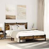  Metalni okvir kreveta bez madraca boja hrasta 137x190 cm | shoptok.hr