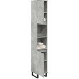 vidaXL Kopalniška omarica betonsko siva 30x30x190 cm inženirski les | Shoptok.si