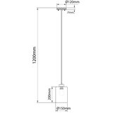 Globo 15977H - Luster na sajli ROWENA 1xE27/60W/230V bež/bela | Eponuda.com