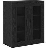  Highboard 2 pcs Crni hrast Inženjerska drva i staklo | shoptok.hr
