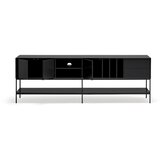 Teulat Črna TV omarica 220x74x45 cm Platt – | Shoptok.si
