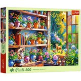 Trefl Proljetno jutro u cvjetnoj kući – puzzle od 500 dijelova – Cijene