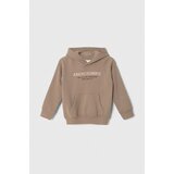 Abercrombie & Fitch Dječja dukserica boja: bež, s kapuljačom, s uzorkom | shoptok.hr