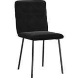 vidaXL Jedilni stoli 4 kosi črn žamet | Shoptok.si