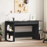  Radni stol crni 140 x 50 x 75 cm od konstruiranog drva Cijene